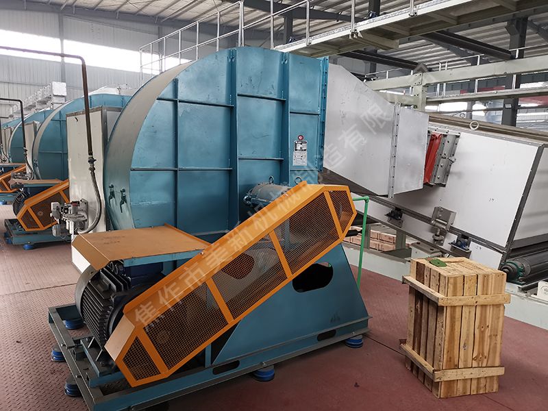 Drying oven fan platform and fan